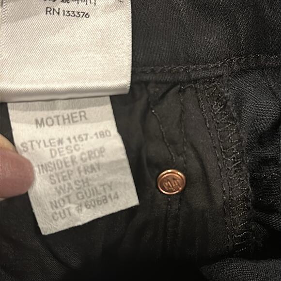 MOTHER Crop Step Fray Jeans Sz 26 - Picture 11 of 11